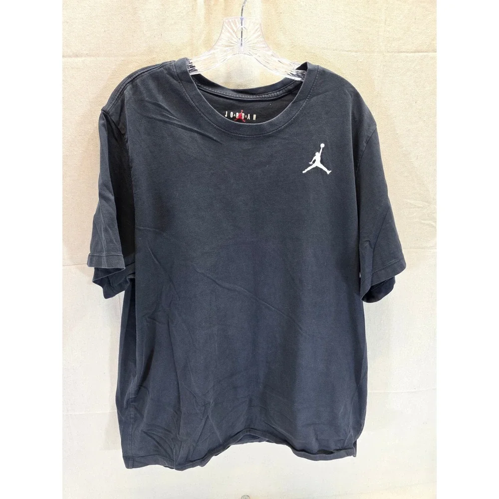 Jordan Mens XXL Black Jumpman Logo Short Sleeve Crew Neck T-Shirt 2645